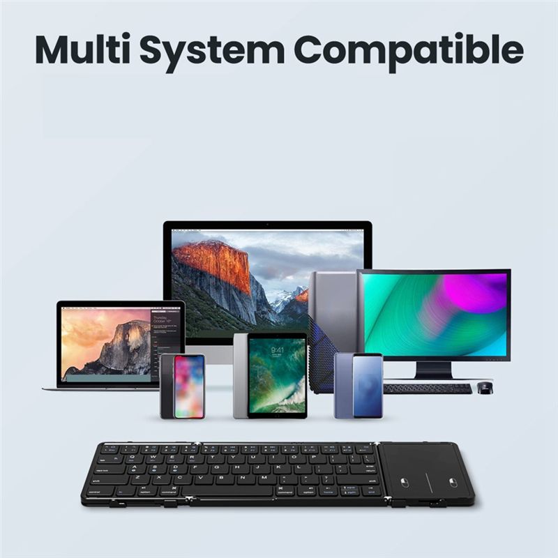 Laptop Accessories To Buy - Tastiera Wireless Pieghevole con Touchpad Ricaricabile