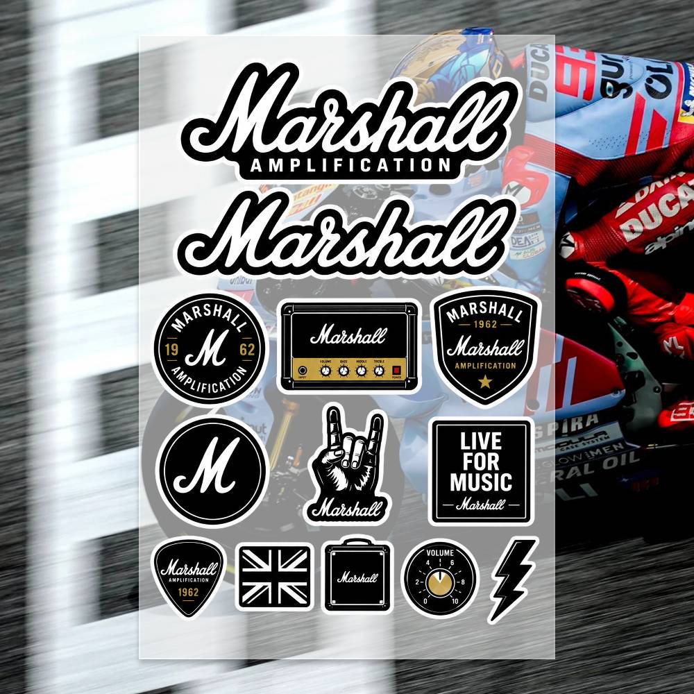 Laptop Accessories Ideas - Adesivi M-arshall per Moto, Auto, Paraurti,