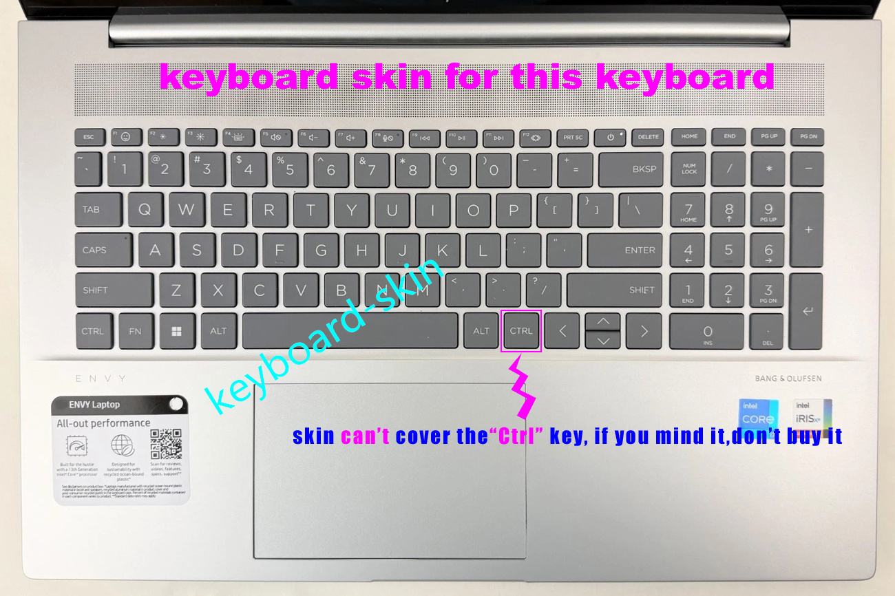 Keyboard Cover Silicone - Protezione per tastiera americana per HP