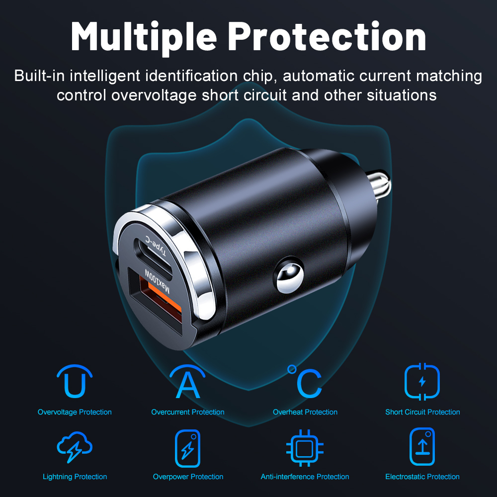 Mini Caricabatterie da Auto 10 - Usb C Power Adapter recensione e prezzo