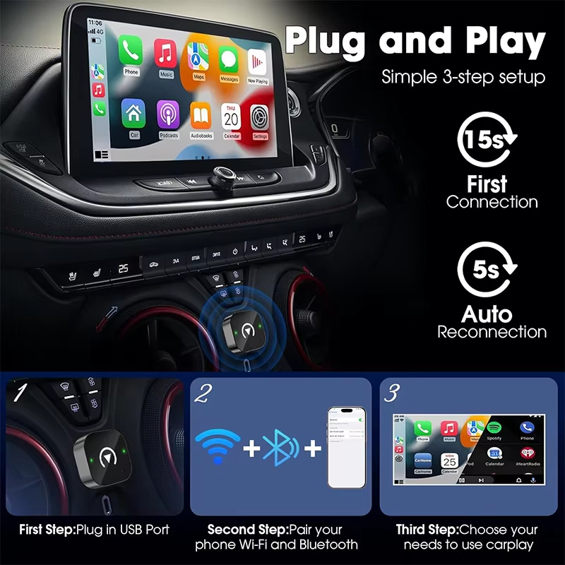 Adattatore CarPlay Wireless 2- - Usb C Power Adapter recensione e prezzo