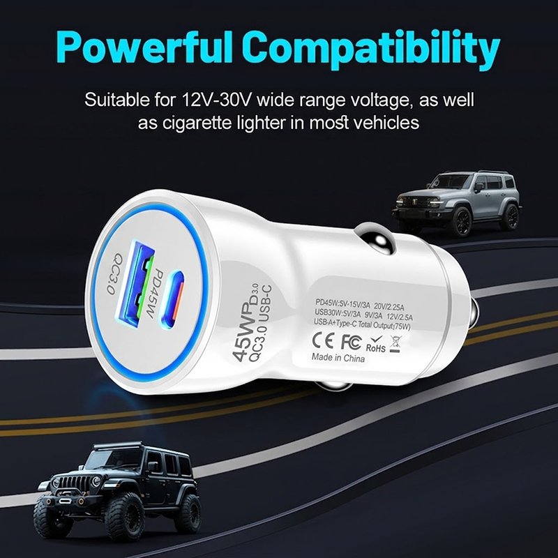 Caricabatterie da auto a ricar - Usb C Power Adapter recensione e prezzo
